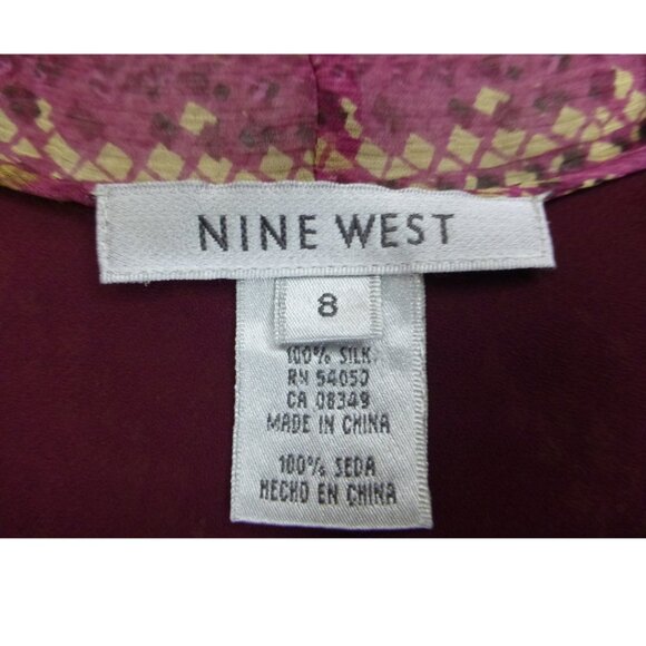 Nine West 100% Silk Blouse - Picture 4 of 9